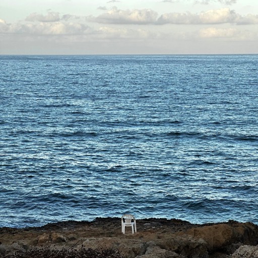 Chair with a view (shot on iPhone), Paphos, Cyprus 2023 © andreas rieger